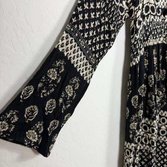 RAGA Black & Cream Boho Maxi Dress - Picture 7 of 12